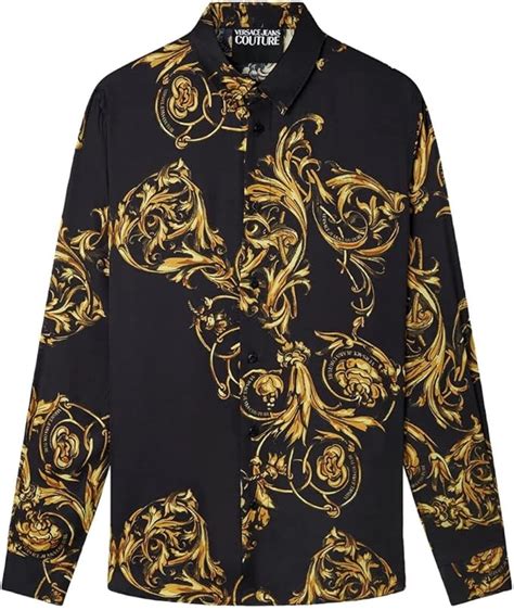 camicia leopardata uomo versace|Camicie Versace da uomo .